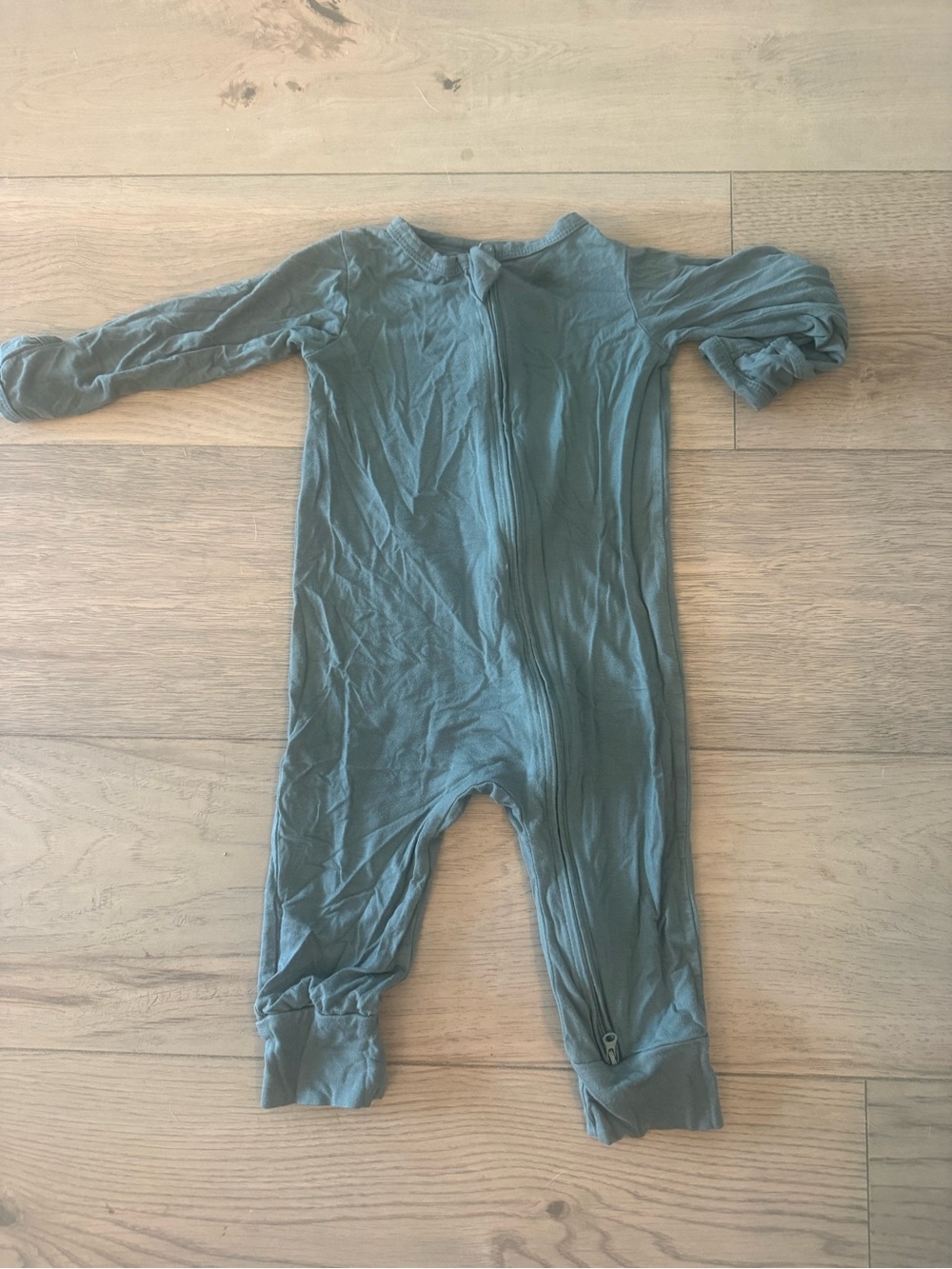 Aablexema Baby Footless Pajamas Bamboo Infant Zipper 6-12 Months